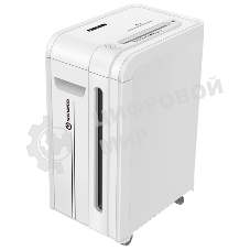 Шредер New United Etalon ET-25C Force белый (секр.P-4)/перекрестный/25лист./34лтр./скрепки/скобы/пл.карты/CD