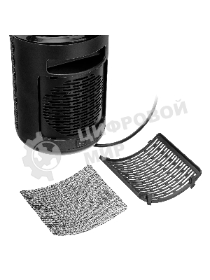 Тепловентилятор керамический Denzel DTFC-2000X, 1000/2000 Вт, 20 м2, 3 режима, пульт, Wi-Fi, термостат