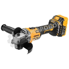 Угловая шлифовальная машина бесщеточная DEKO DKAG-125, 20В, 2*4.0Ач