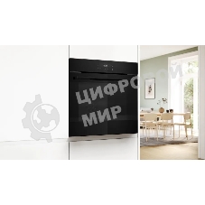 Электрический духовой шкаф Bosch HJG852YB0T Serie 6, 60 см, 66 л, черный,сенсорное управление, 8 режимов+AutoPilot 30(30 автоматических программ), LCD-дисплей, галогенное освещение, самоочистка EcoClean,Soft Open and Soft Close door,телескопические направляющие на 2 уровнях