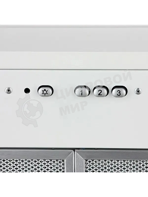 Вытяжка встраиваемая Elikor Flat 72П-650-К3Д белый, 72 см, 650 куб. м/ч, 56 дБ