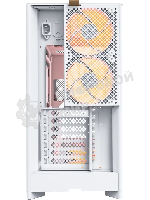 Компьютерный корпус Montech HS02 PRO белый без БП ATX 4x140мм 2xUSB 3.0 audio bott PSU