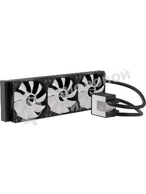Кулер с водяным охлаждением Formula V Line ICE JET GLOW 360 BK, 360мм, 3x120мм, ARGB fans, LGA115X/1200/1700/1851, AM4/AM5