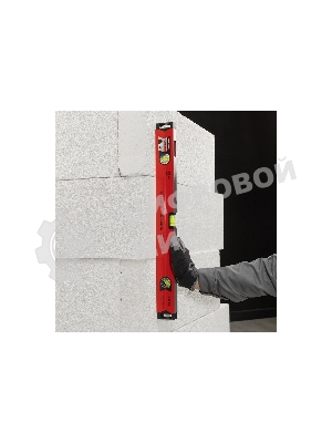 Уровень Matrix алюминиевый, 600 мм, фрезерованный, 3 глазка (1 зеркальный), усиленный