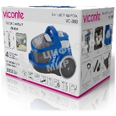 Пылесос Viconte VC-393 синий, 600/3100 Вт, уборка влажная, пылесборник контейнер 2.2 л
