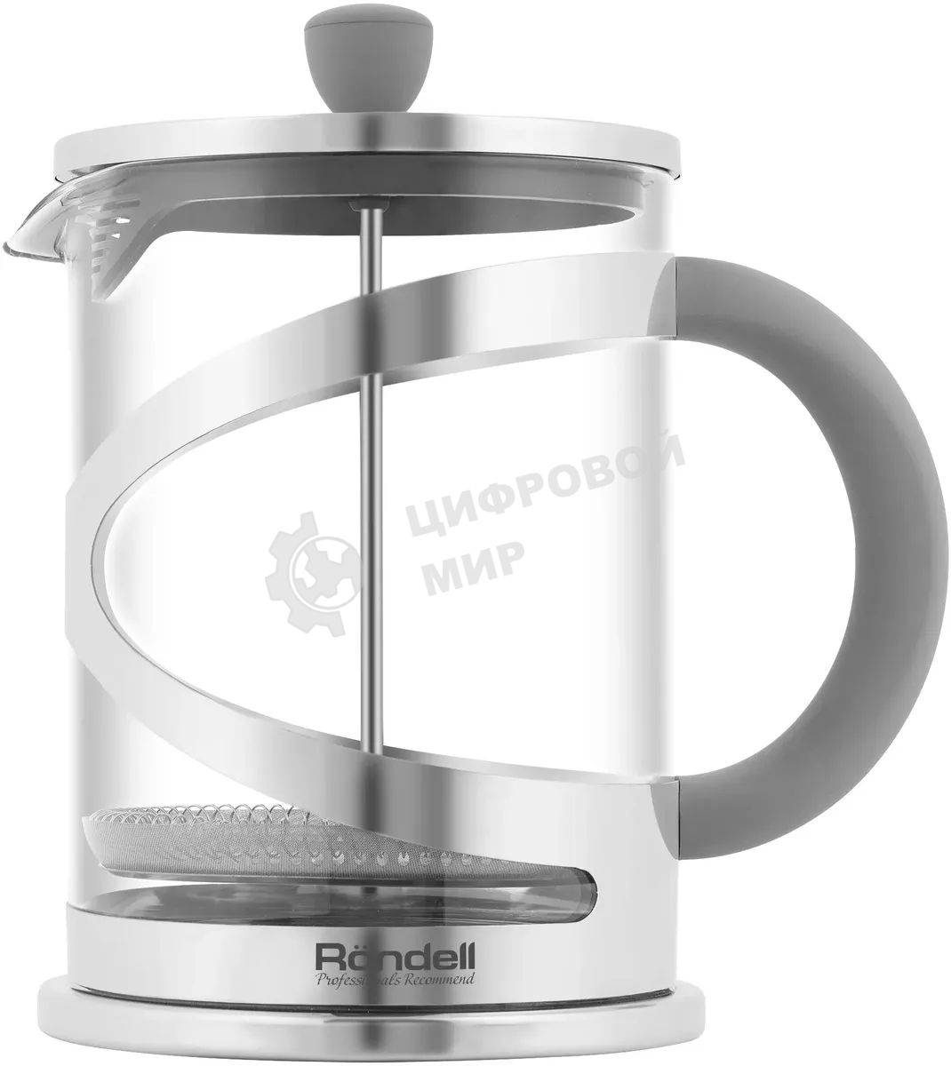 Френч-пресс Rondell Crystal Grey RDS-1669 (ST) стальной