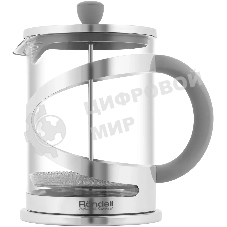 Френч-пресс Rondell Crystal Grey RDS-1669 (ST) стальной