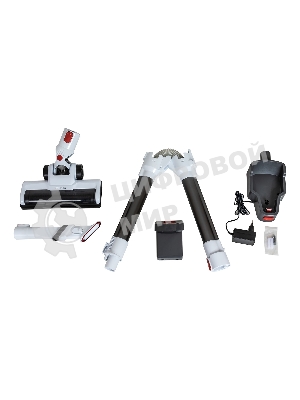 Пылесос вертикальный SUPRA VCS-5083 белый, питание от аккумулятора, 350 Вт, уборка сухая, пылесборник 0.6 л, работа от АКБ max 30 мин.