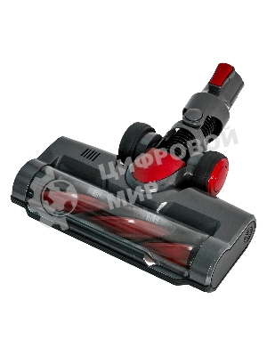 Пылесос вертикальный Supra VCS-5080 красный/серый, питание от аккумулятора, 250 Вт, уборка сухая, пылесборник 0.8 л