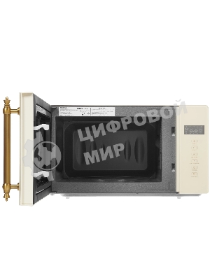 Микроволновая печь HIBERG i-VM 4088 YR бежевый, 20 л, 800 Вт, переключатели - сенсор