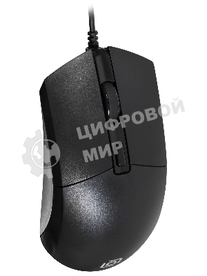 Мышь проводная Oklick 207M черный, 2400 dpi, USB, кнопки - 4
