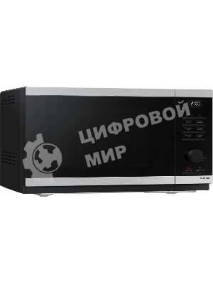 Микроволновая печь Samsung MS23DG4504ATBW нержавеющая сталь/черный, 23 л, 800 Вт, переключатели - сенсор, поворотный механизм