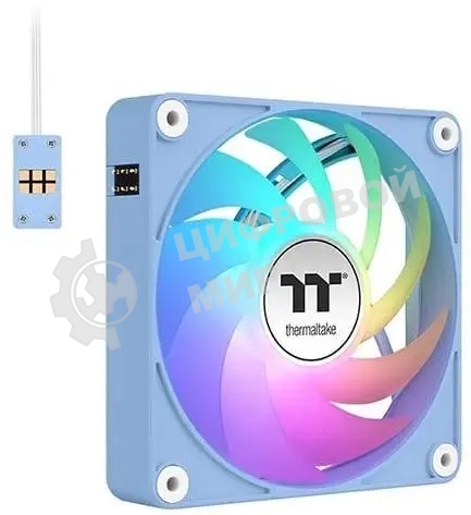 Вентилятор для корпуса Thermaltake CT140 EX Sync Hydrangea ARGb 140х140x25 синий (упаковка 3шт) CL-F197-PL14BU-A