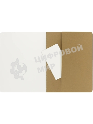 Блокнот Moleskine CAHIER JOURNAL QP423 XLarge 190х250 мм, обложка картон, 120 страниц, нелинованный, бежевый (3 шт)