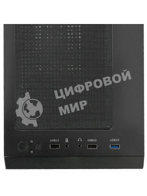 Компьютерный корпус XASTRA A307M 3BK Black mATX/Mesh/tempered glass/3x120мм PWM FC black fans/A307M-3FC12BK
