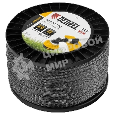 Леска для триммера Denzel двухкомпонентная витой квадрат, 2,0мм х 357м, на DIN катушке EXTRA CORD