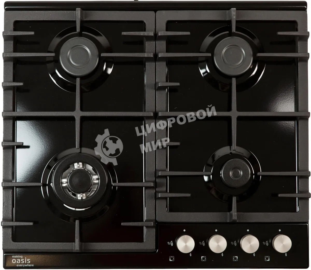 Газовая варочная поверхность Oasis P-MBRT черный
