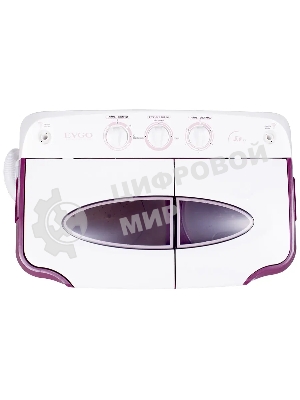 Стиральная машина EVGO WS-50PET белый/красный загр. вертикальная макс.:5 кг 1350 об/мин класс: А+