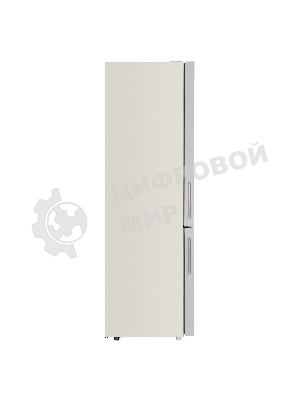 Холодильник Maunfeld MFF200NFBG Inverter бежевый двухкамерный инвертор 271/106 л морозилка снизу, No Frost