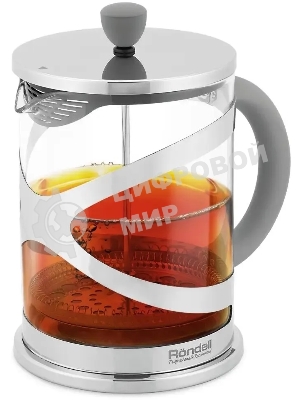 Френч-пресс Rondell Crystal Grey RDS-1669 (ST) стальной