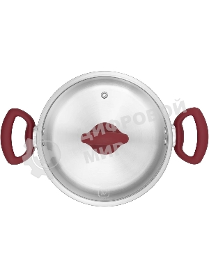 Кастрюля Rondell Heidi RDS-1114, 4.8л, с крышкой, 24см, сталь