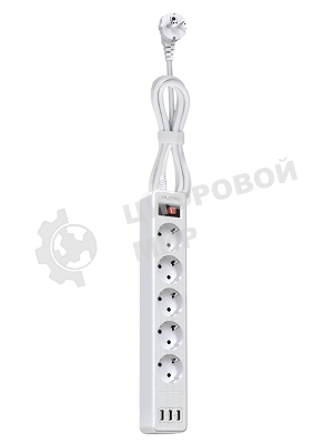Сетевой фильтр QUMO Power Bar 5SP4U (P-0005), белый