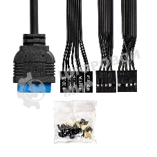 Компьютерный корпус Minitower ExeGate BAA-303MU-UNS350 (mATX, БП UNS350 с вент. 12см, 2*USB+1*USB 3.0, HD Audio, черный)