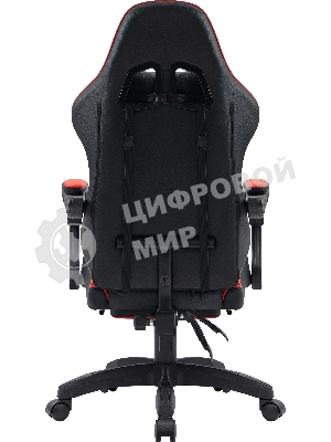 Кресло Defender Colran черный, экокожа, 120 кг, подставка для ног, механизм качания