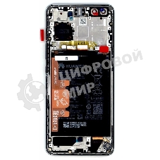 Дисплей для Huawei Nova 10 Pro в сборе с тачскрином, панелью и аккумулятором (02354YMX), черный