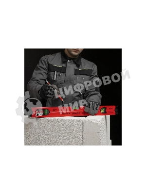 Уровень Matrix алюминиевый, 600 мм, фрезерованный, 3 глазка (1 зеркальный), усиленный