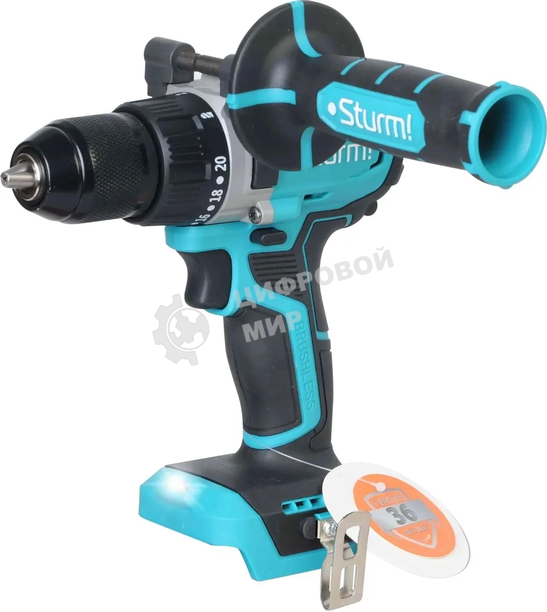 Дрель-шуруповерт Sturm CD1880, 18 В, 0 Ач, 80 Нм, бесщеточный