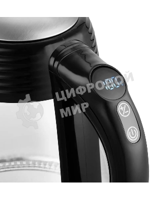 Чайник электрический Kitfort КТ-6126 1.7л. 2200Вт черный (корпус: стекло)