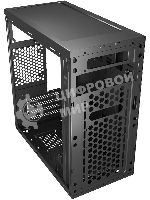 Компьютерный корпус Digma DCC-MN306 черный без БП mATX 1x80мм 1x92мм 2x120мм 2xUSB 2.0 1xUSB 3.0 audio