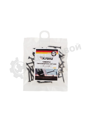 Саморез гипсокартон-металл Kranz 3.5х32, пакет (50 шт./уп.)