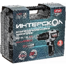 Дрель-шуруповерт ИНТЕРСКОЛ ДАУ-10/12В 38 МиниМАКС, 12 В, 2,5 Ач, 38 Нм, бесщеточный