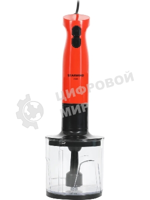 Блендер погружной Starwind SBP2201 850 Вт, красный/черный