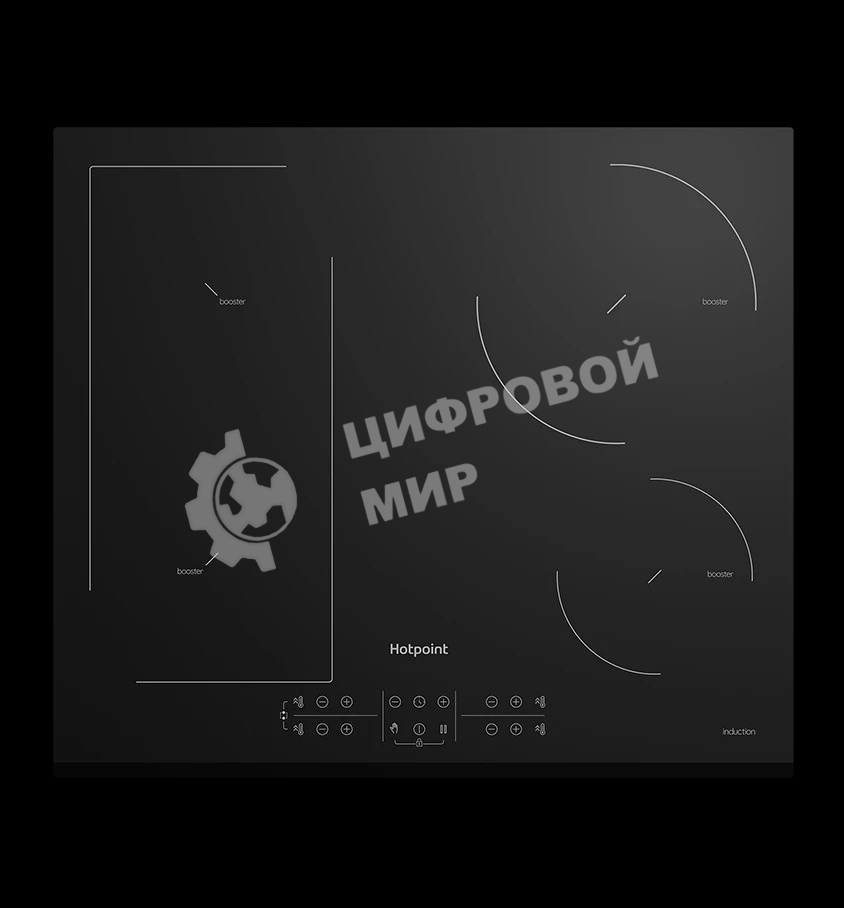Индукционная варочная панель Hotpoint HB 1560B BF, независимая, черный