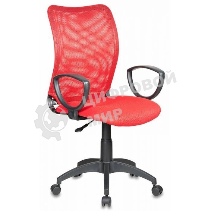 Кресло Бюрократ Ch-599/R/TW-97N красный, сетка, 120 кг, механизм качания