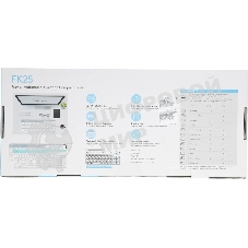 Клавиатура проводная A4Tech Fstyler FK25, USB, белый/серый