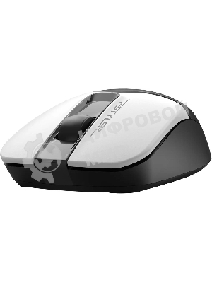 Мышь беспроводная A4Tech Fstyler FG12 белый/черный, 1200 dpi, радиоканал, USB, кнопки - 3