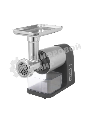 Мясорубка электрическая Centek CT-1607 серый, 3000 Вт, 3.0 кг/мин, реверс, металлический лоток, насадки - 5