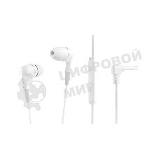 Проводные наушники Ritmix RH-112M белый, вкладыши, Jack 3.5 мм, микрофон на кабеле