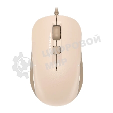 Мышь проводная A4Tech Fstyler FM26 бежевый/коричневый, 1600 dpi, USB, кнопки - 4