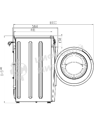 Стиральная машина Atlant 80С1214-С-01 белый, загрузка фронтальная 8 кг, 1200 об/мин, класс: А+++