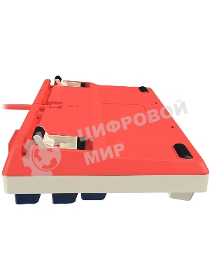 Клавиатура проводная A4Tech Bloody AT87 Proxy Boom USB бежевый/красный