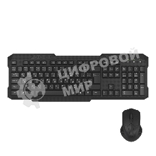 Комплект клавиатура+мышь Maxvi KWS-06 Combo беспроводной, USB, 1600 DPI, чёрный