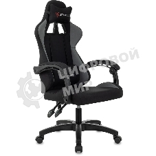 Кресло Zombie Void черный/серый, экокожа, 120 кг, механизм качания