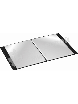 Папка с 80 прозрачными вкладками Silwerhof Eco A4, пластик, 0.7мм, черный