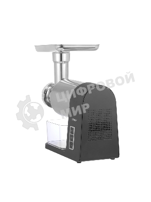 Мясорубка электрическая Centek CT-1607 серый, 3000 Вт, 3.0 кг/мин, реверс, металлический лоток, насадки - 5