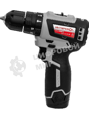 Дрель-шуруповерт ИНТЕРСКОЛ ДАУ-10/12В 38 МиниМАКС, 12 В, 2,5 Ач, 38 Нм, бесщеточный